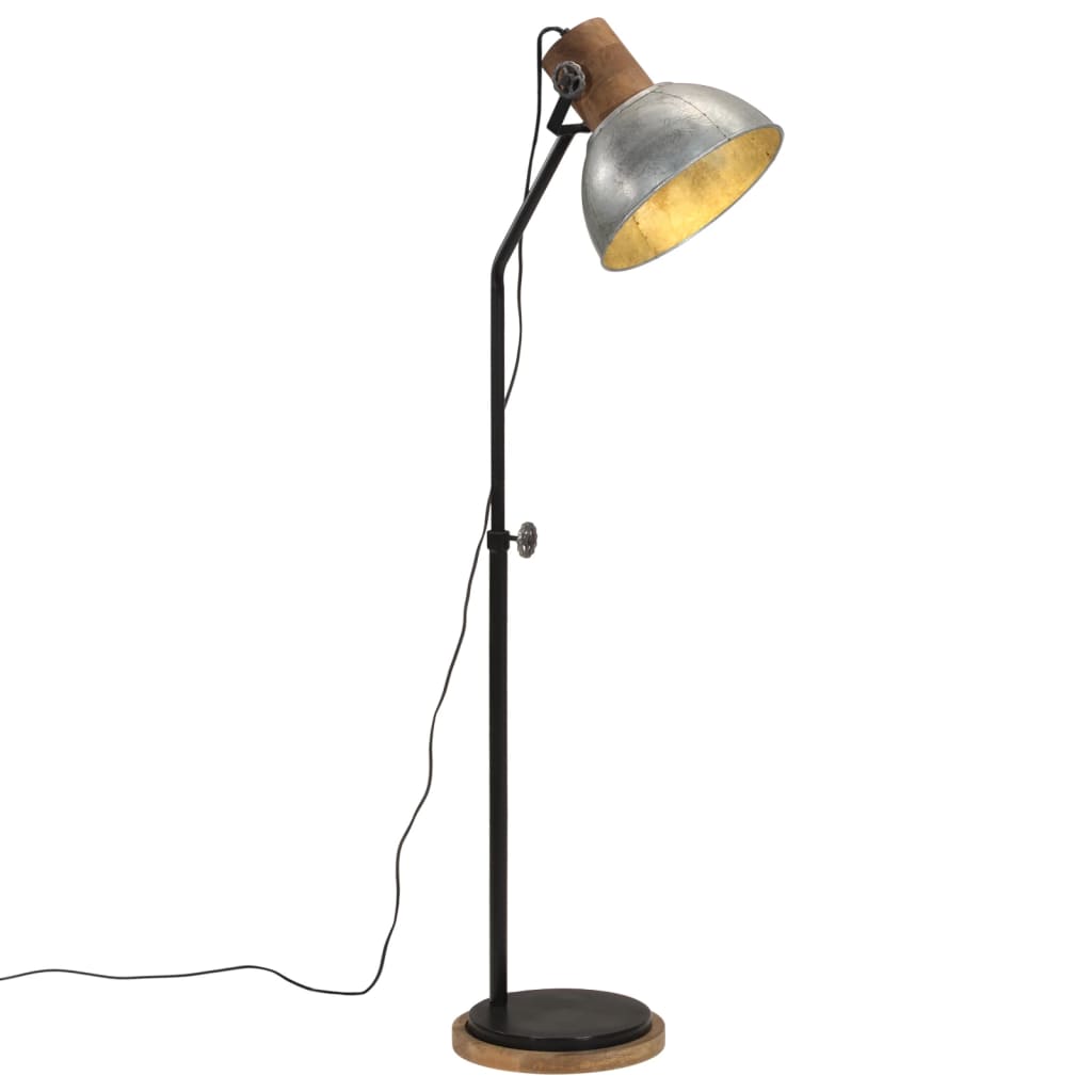 Lampadaire 25 W Vintage Argenté 30x30x100-150 cm E27