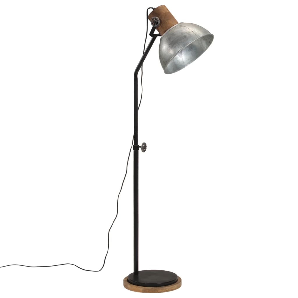 Lampadaire 25 W Vintage Argenté 30x30x100-150 cm E27