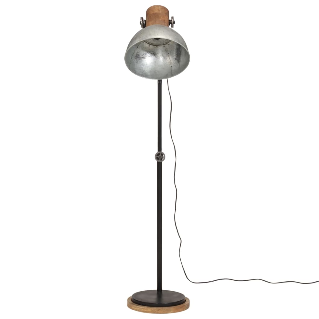 Lampadaire 25 W Vintage Argenté 30x30x100-150 cm E27