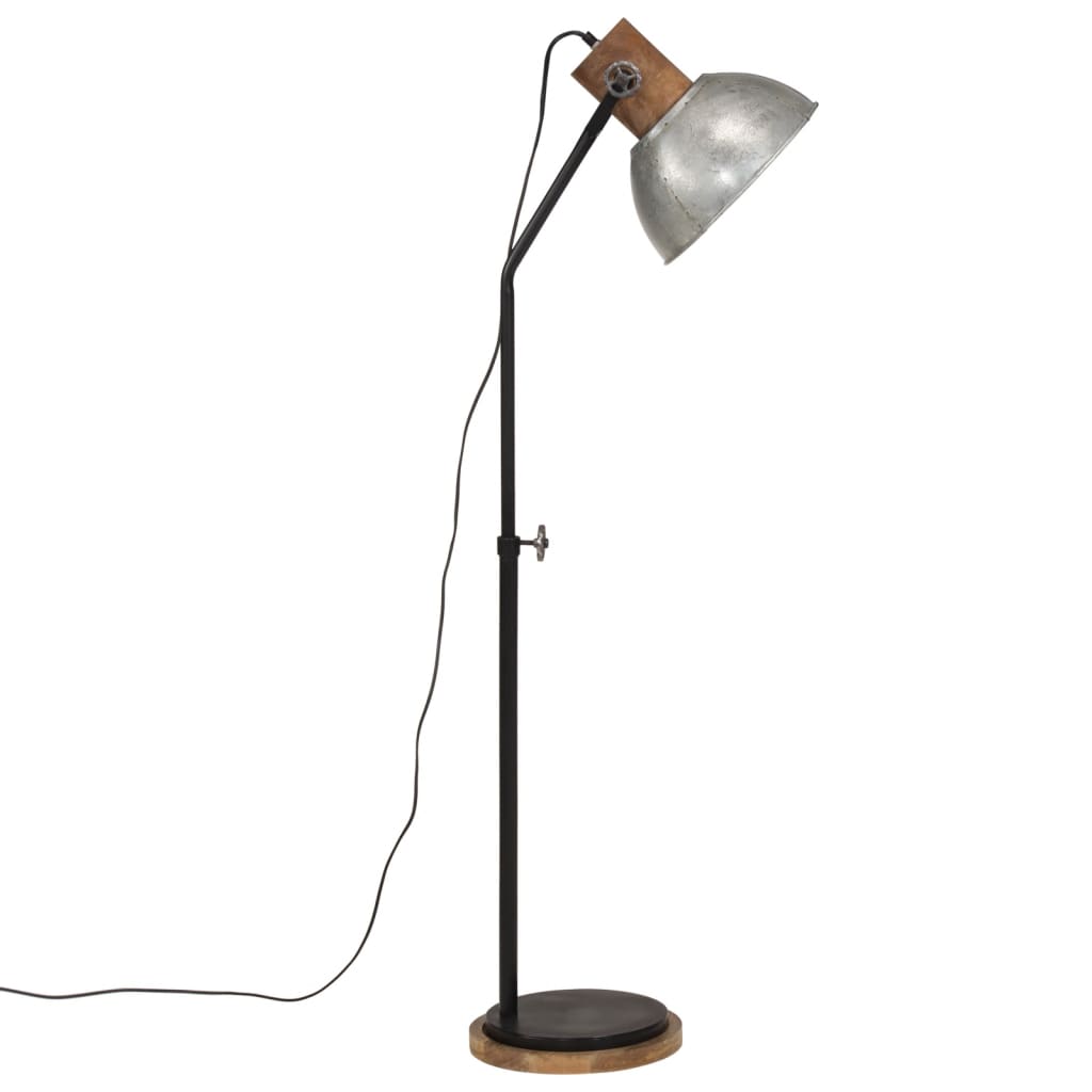 Lampadaire 25 W Vintage Argenté 30x30x100-150 cm E27