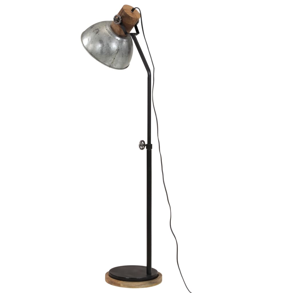 Lampadaire 25 W Vintage Argenté 30x30x100-150 cm E27