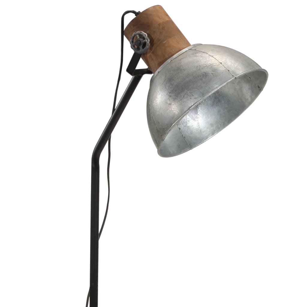 Lampadaire 25 W Vintage Argenté 30x30x100-150 cm E27