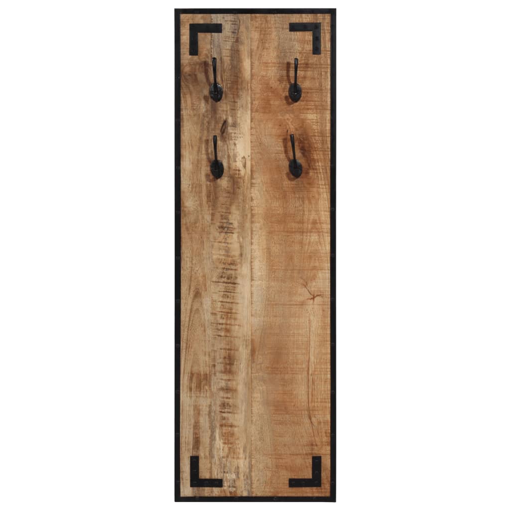 Vestiaire 35x8x110 cm Bois massif brut de manguier