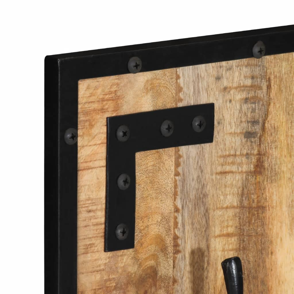Vestiaire 35x8x110 cm Bois massif brut de manguier