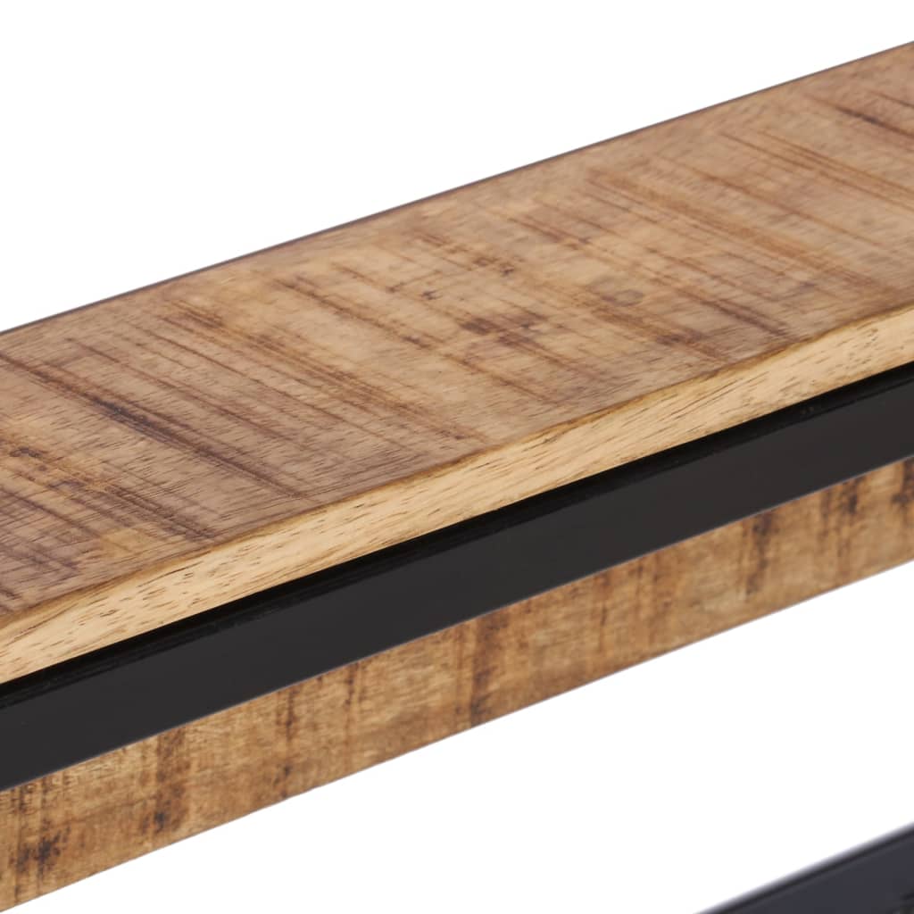Portemanteau 87x10x27 cm Bois de manguier massif brut