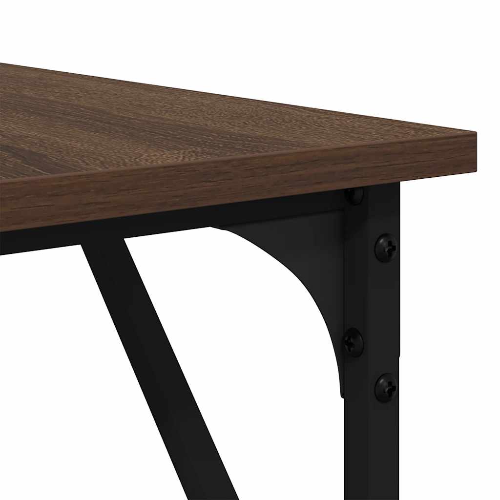 Schreibtisch Braun Eichen-Optik 149x149x75 cm Holzwerkstoff