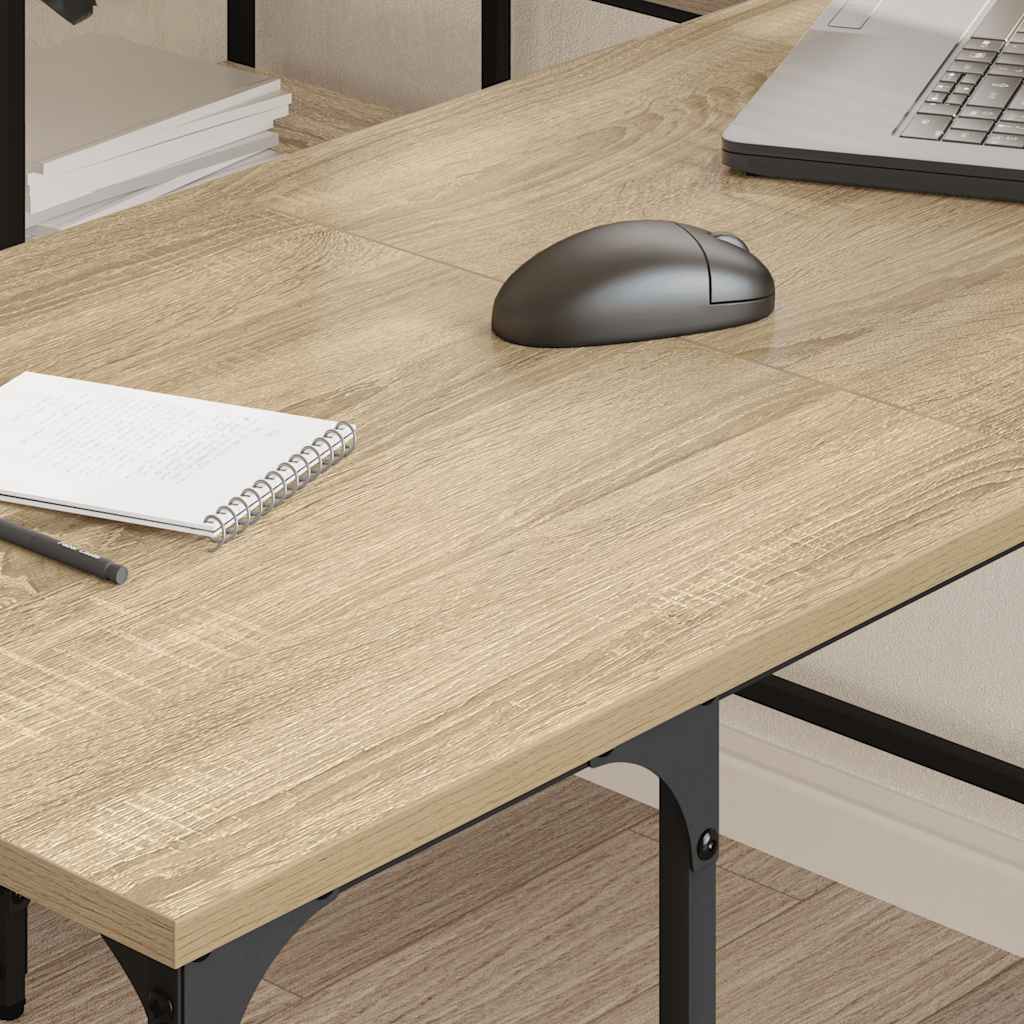 Schreibtisch Sonoma-Eiche 139x139x75 cm Holzwerkstoff