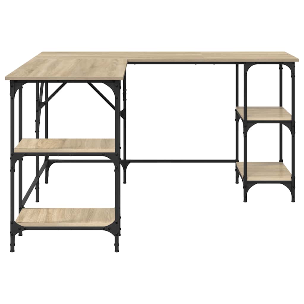Schreibtisch Sonoma-Eiche 139x139x75 cm Holzwerkstoff