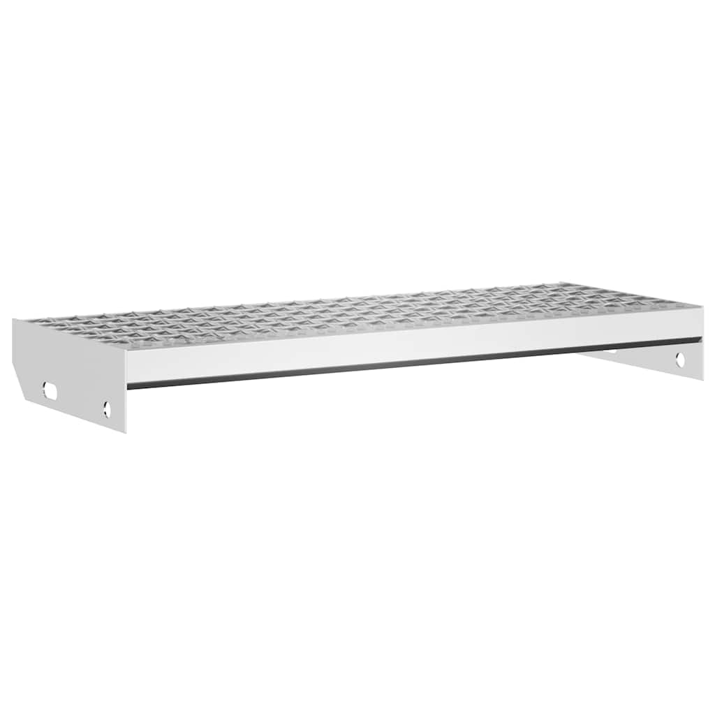 Grating stair tread 60x24x7 cm Galvanized steel