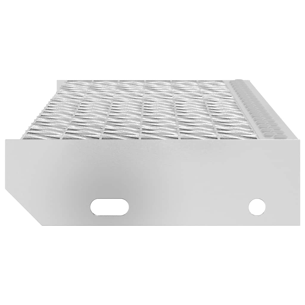 Grating stair tread 60x24x7 cm Galvanized steel