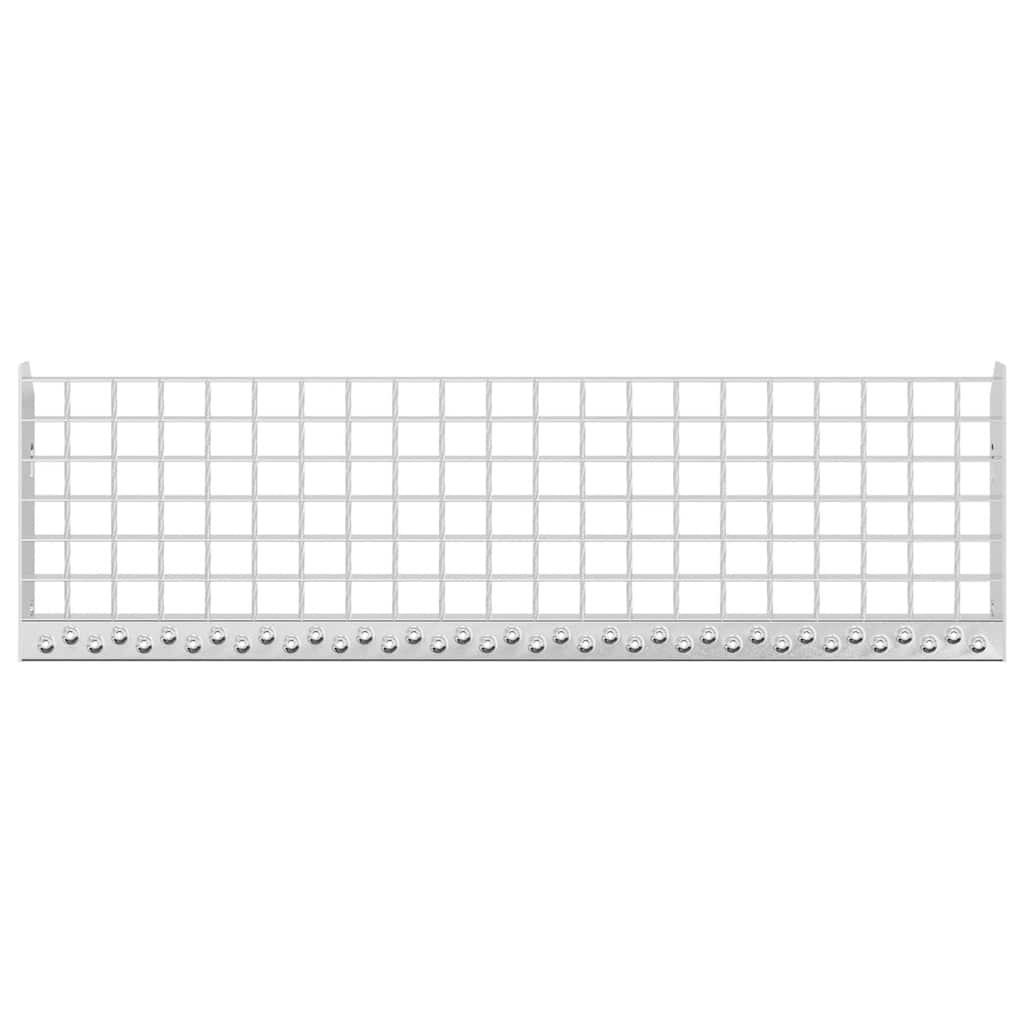 Grating stair tread 60x24x7 cm Galvanized steel