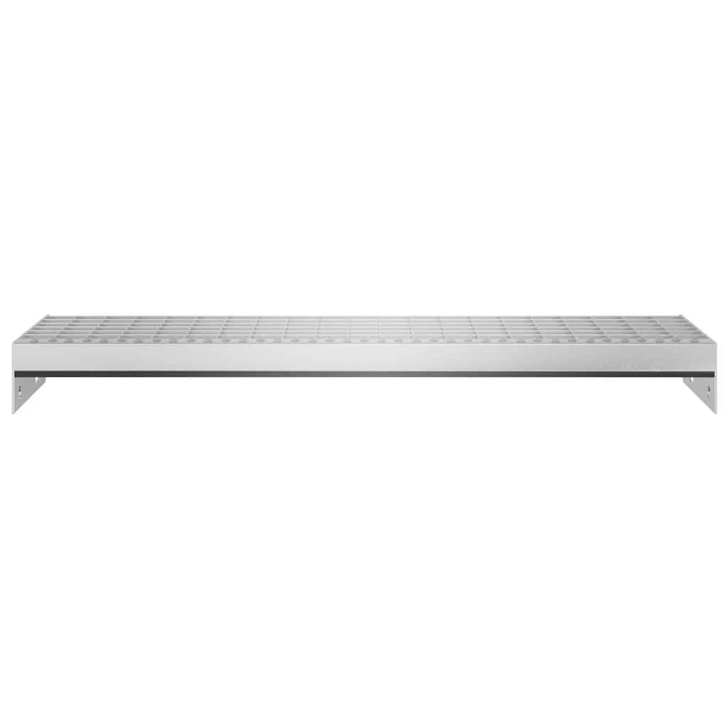 Grating stair tread 70x24x7 cm Galvanized steel