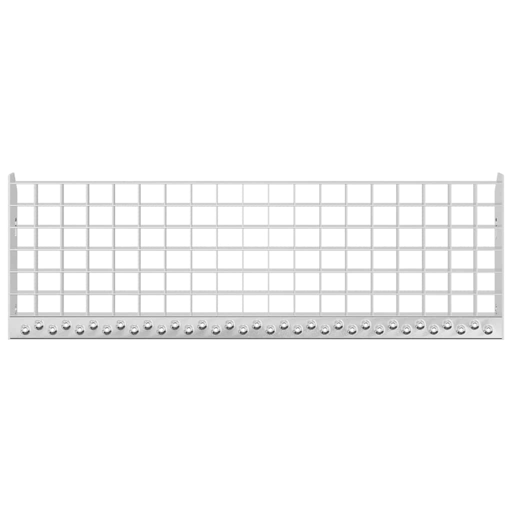Grating stair tread 70x24x7 cm Galvanized steel