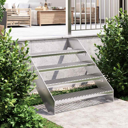 Grating Stair Tread 90x24x7 cm Galvanized Steel