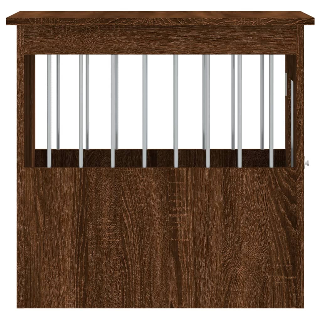 Hundekäfig im Möbelstil Braun Eichen-Optik 45x62x59 cm