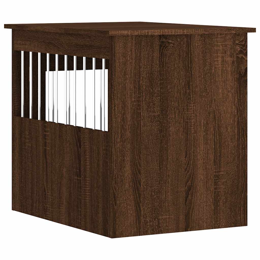 Hundekäfig im Möbelstil Braun Eichen-Optik 55x75x65 cm