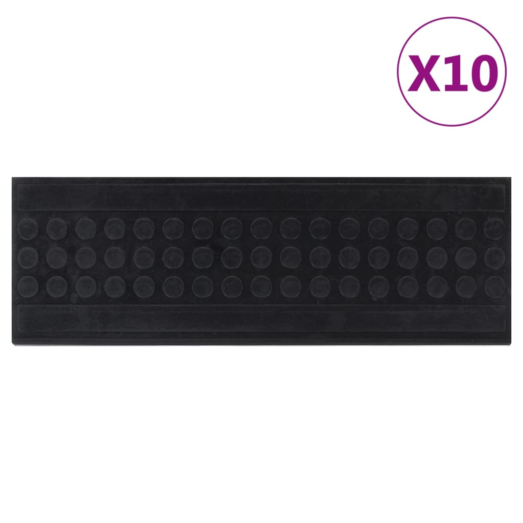 Stair Treads 10 pcs. 25x75 cm Rubber