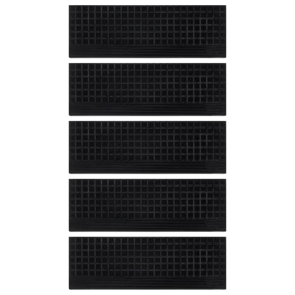 Stair Mats 5 pcs. 25x75 cm Rubber