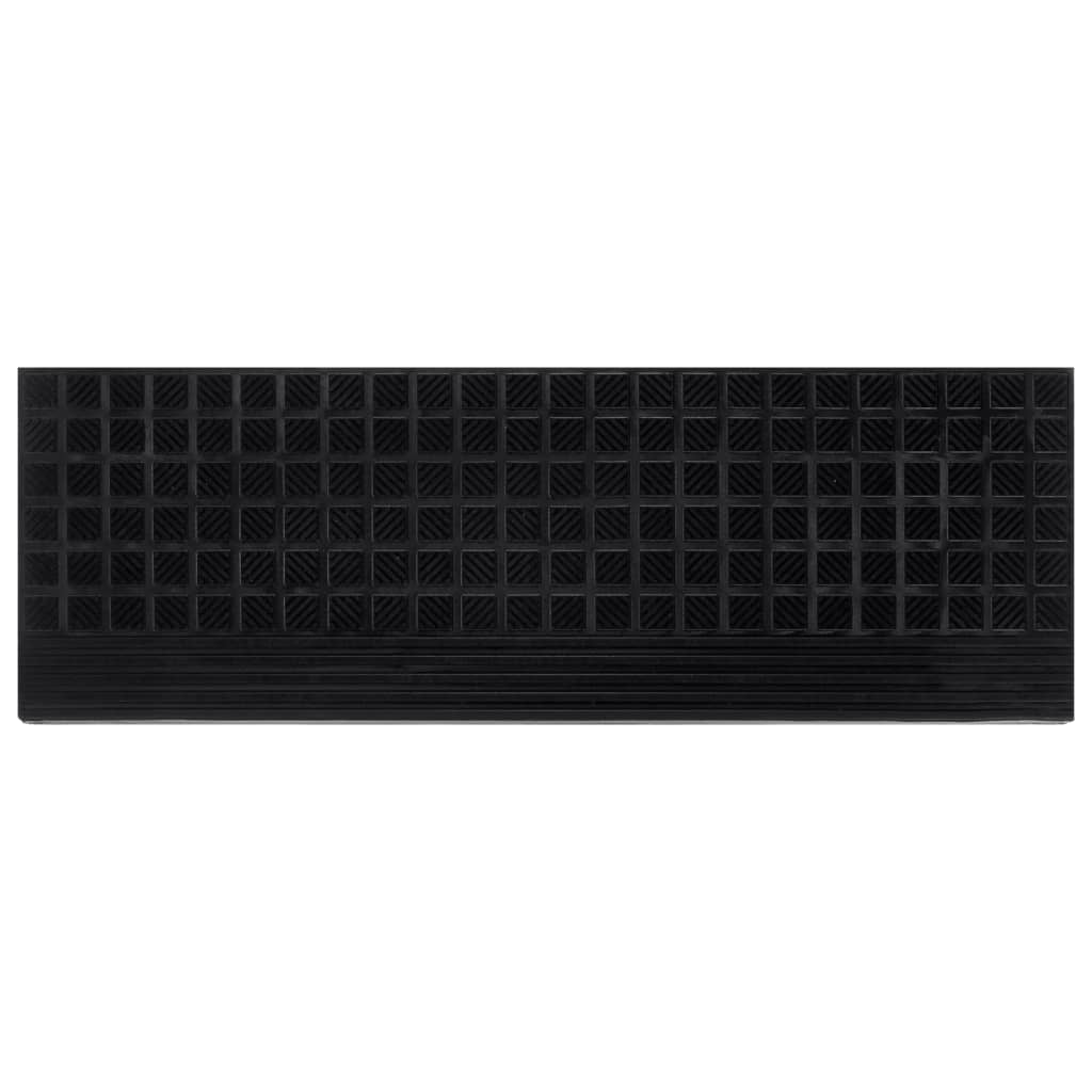 Marches d'escalier 10 pcs 25x75 cm Caoutchouc