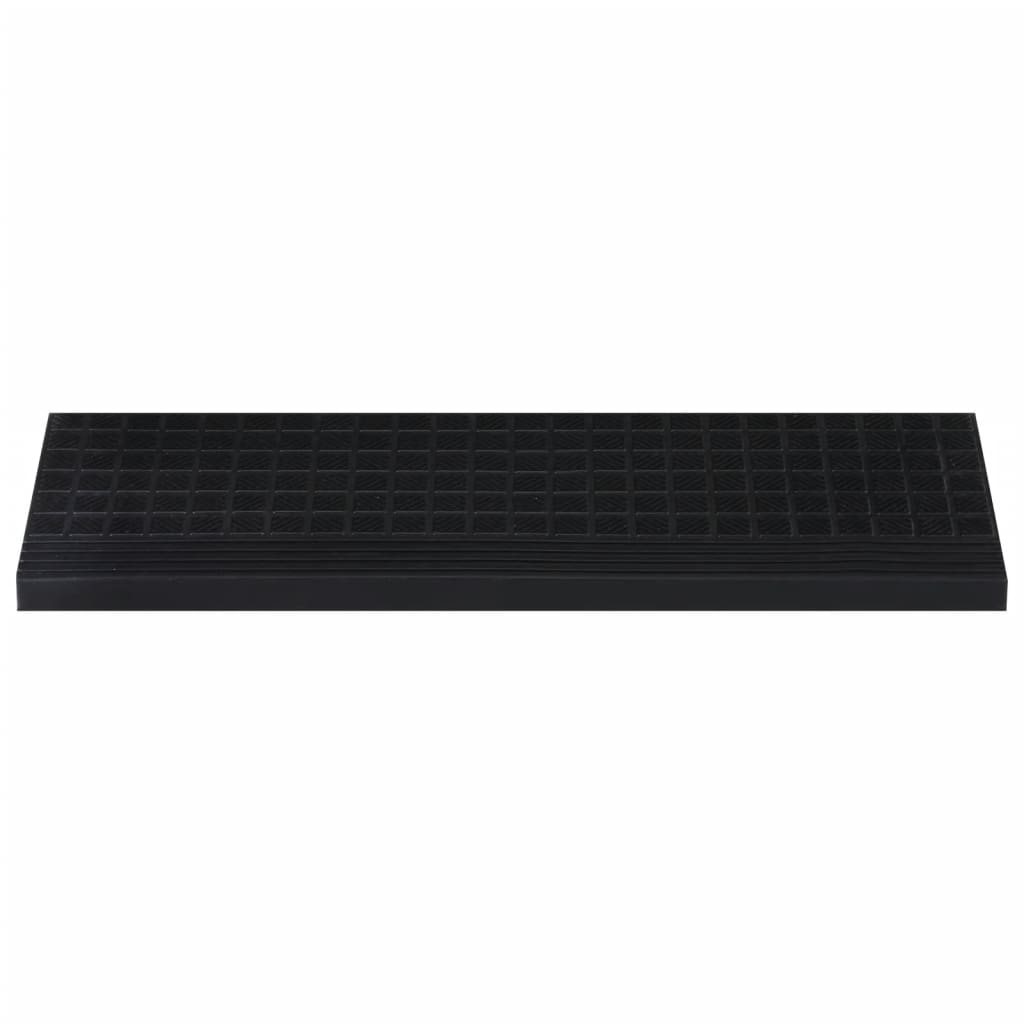 Marches d'escalier 10 pcs 25x75 cm Caoutchouc