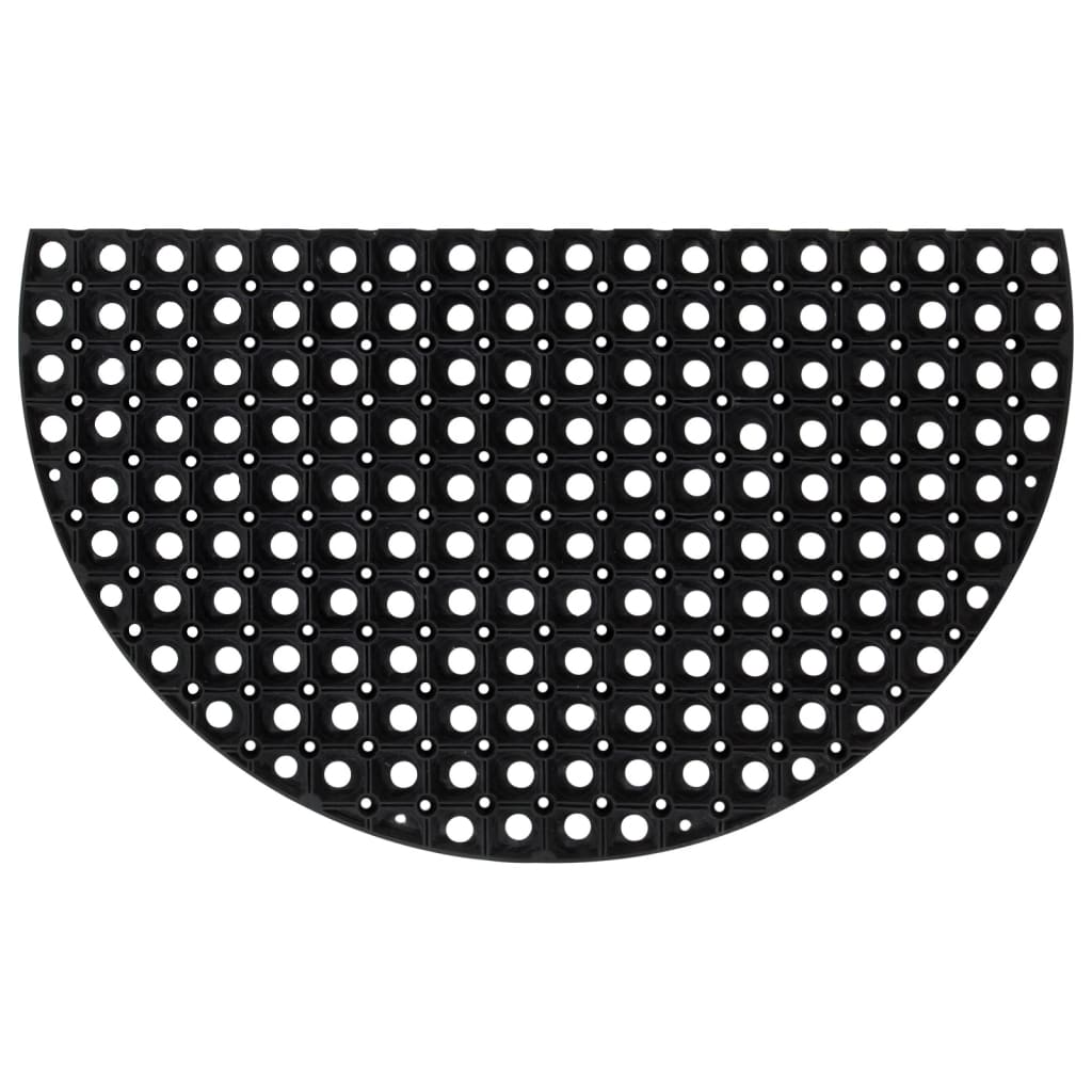 Fußmatte Halbrund 45x75 cm Gummi