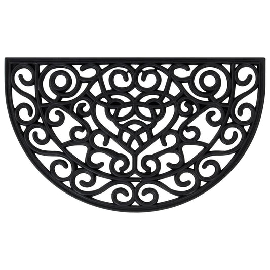 Doormat Half Round 45x75 cm Rubber