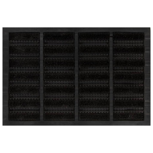 Doormat Rectangular 40x60 cm Rubber and Coconut Fiber