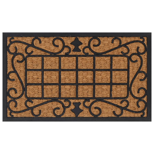 Doormat Rectangular 45x75 cm Rubber and Coconut Fiber