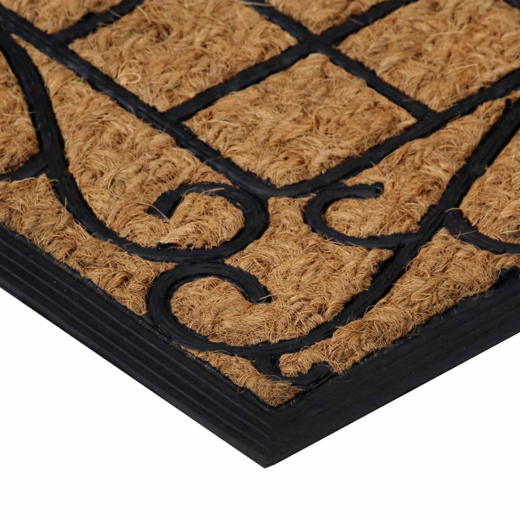 Doormat Rectangular 45x75 cm Rubber and Coconut Fiber