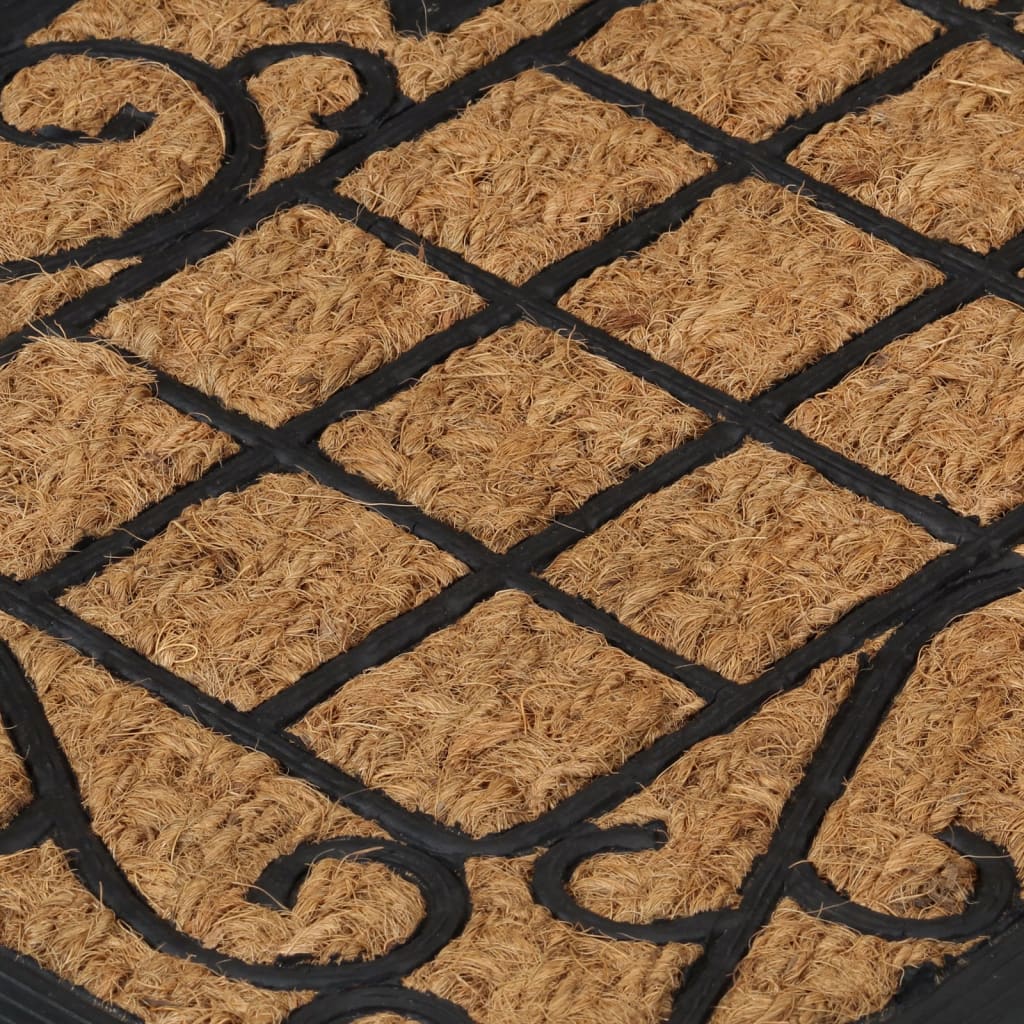 Doormat Rectangular 45x75 cm Rubber and Coconut Fiber