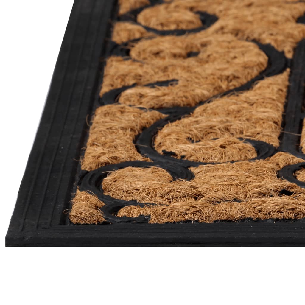 Doormat Rectangular 45x75 cm Rubber and Coconut Fiber