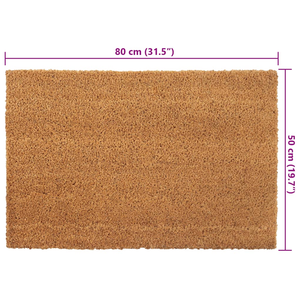 Doormat Natural 50x80 cm Coir Tufted