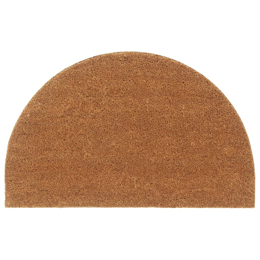 Doormat Natural Half-Round 50x80 cm Coir Tufted