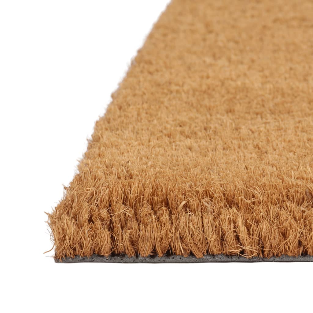 Doormat Natural Half-Round 50x80 cm Coir Tufted