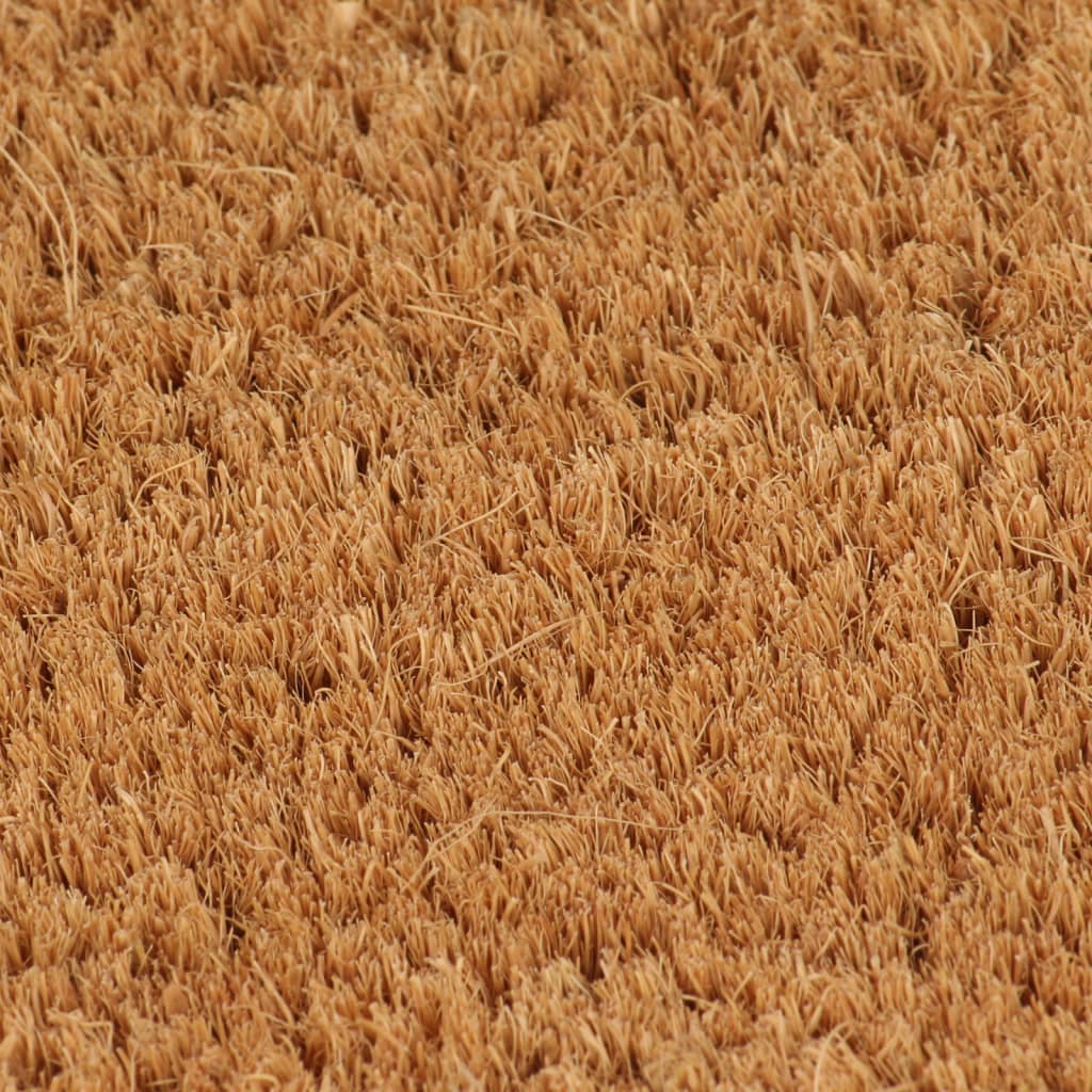 Doormat Natural Half-Round 50x80 cm Coir Tufted