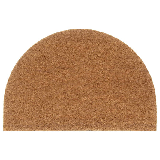 Doormat Natural Half-Round 60x90 cm Coir Tufted