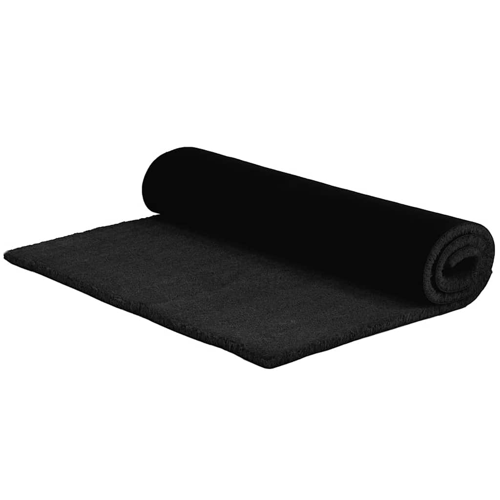 Black Doormat 100x200 cm Coir Tufted