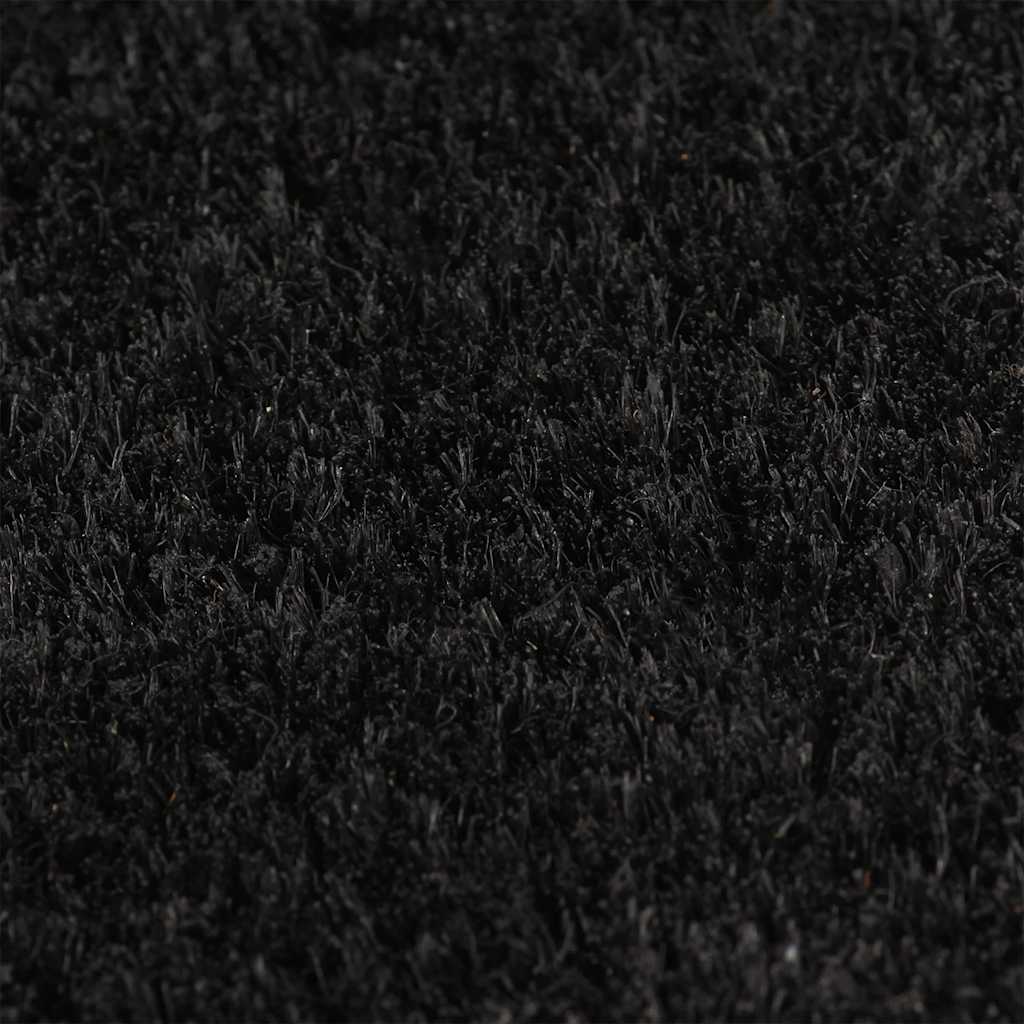 Black Doormat 100x200 cm Coir Tufted