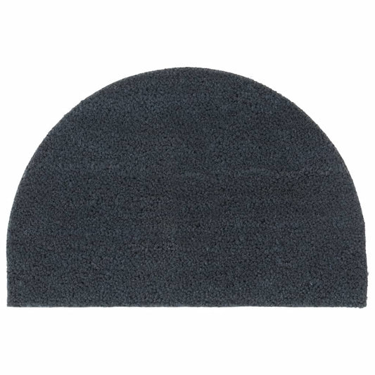 Doormat Dark Grey Half-Round 40x60 cm Coir Tufted