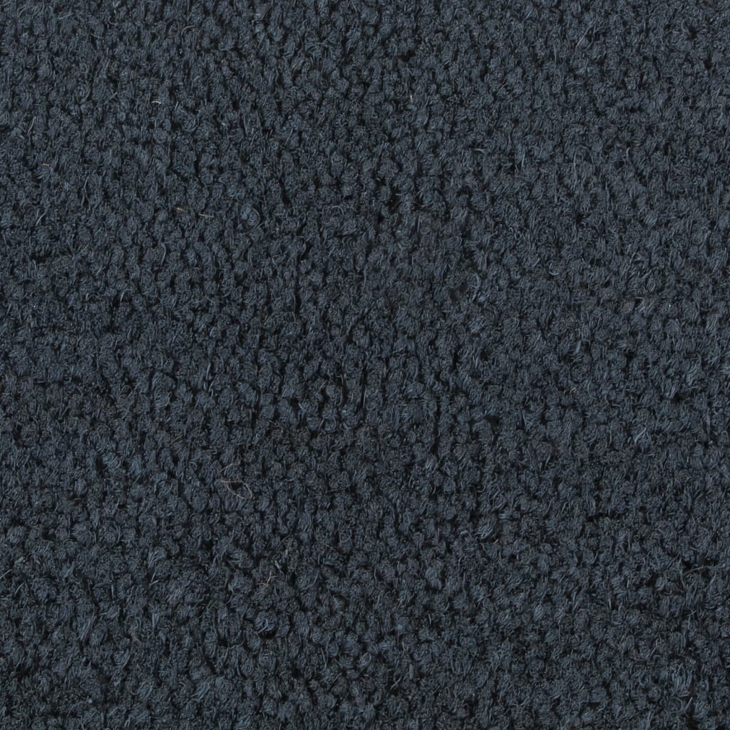 Doormat Dark Grey Half-Round 40x60 cm Coir Tufted