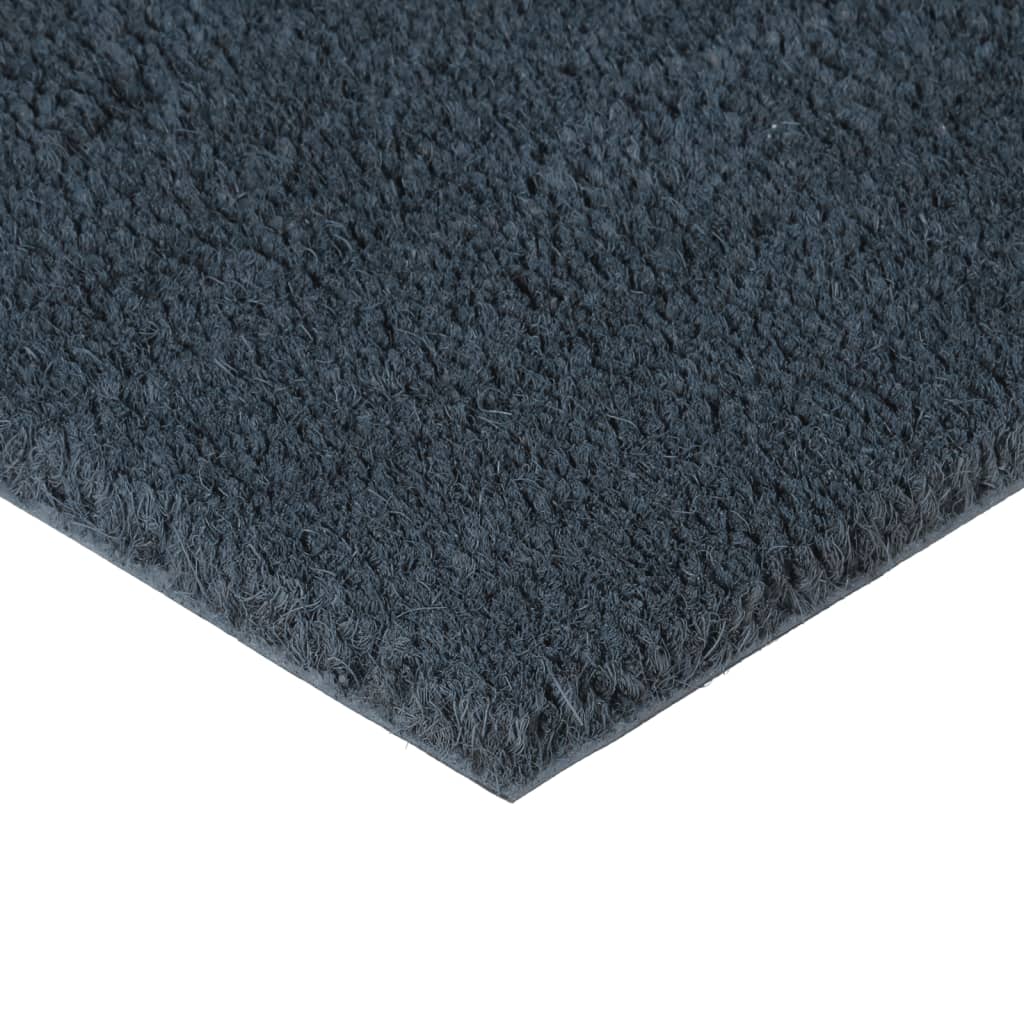 Doormat Dark Grey 50x80 cm Coir Tufted