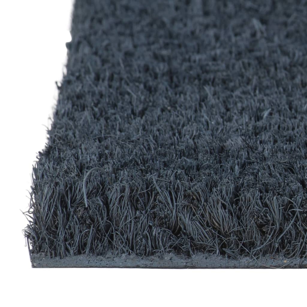 Doormat Dark Grey 50x80 cm Coir Tufted