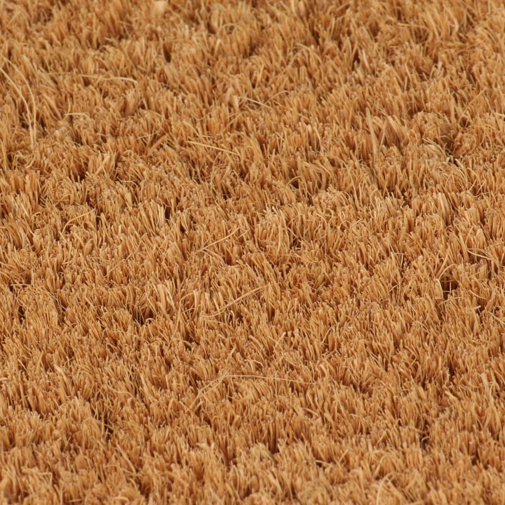 Paillasson naturel 65x100 cm en fibre de coco tuftée