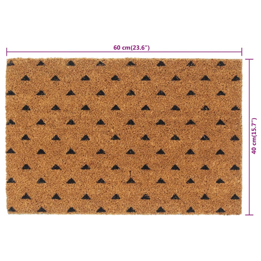 Fußmatte Natur 40x60 cm Kokosfaser Getuftet