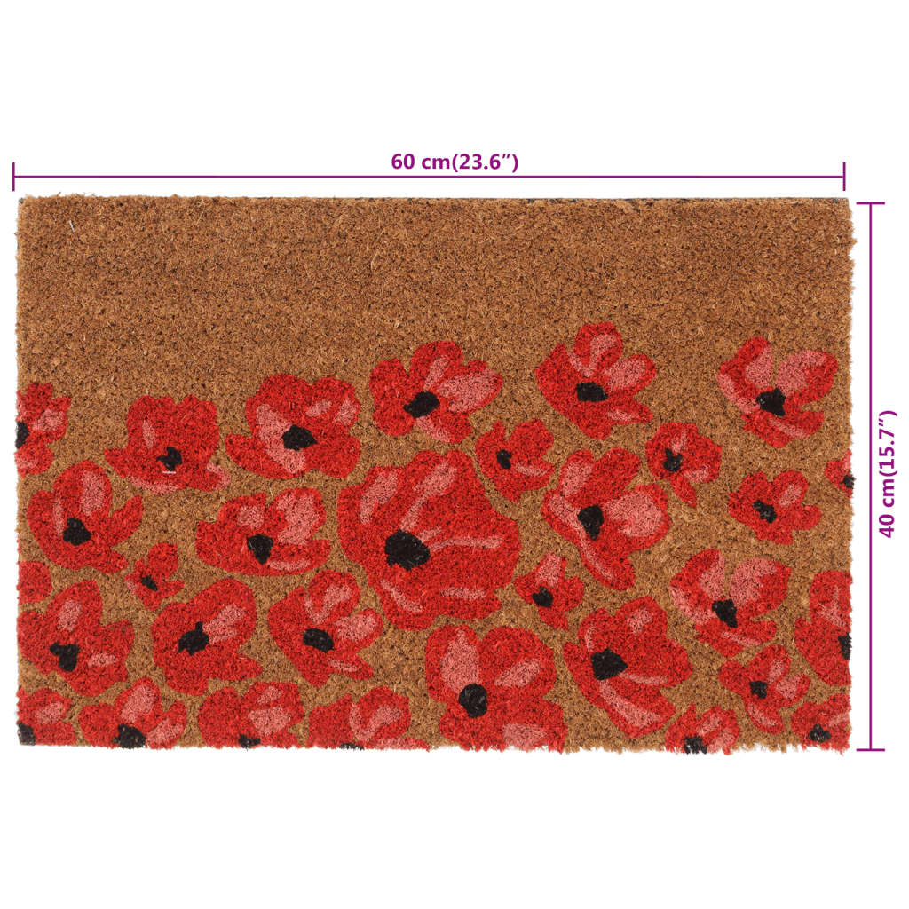 Fußmatte Natur 40x60 cm Kokosfaser Getuftet
