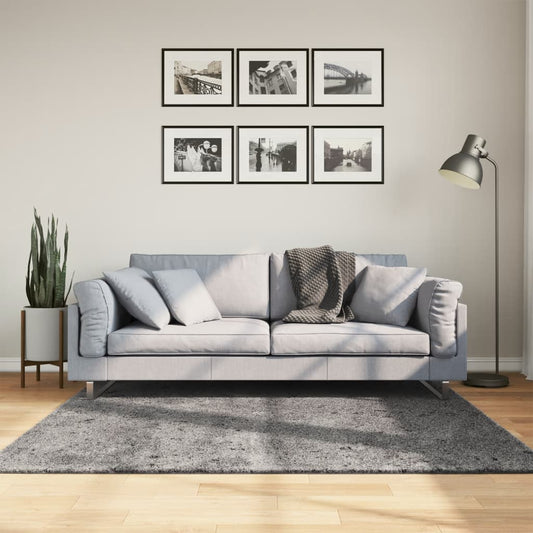 Carpet HUARTE Low Pile Soft and Washable Anthracite 160x160 cm