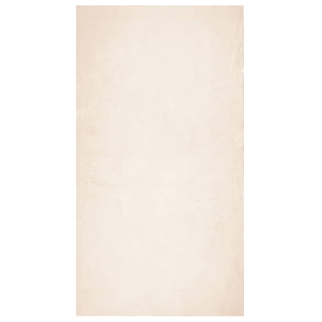 HUARTE Low Pile Rug Soft and Washable Beige 60x110 cm