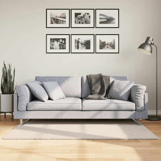 Carpet HUARTE Low Pile Soft and Washable Beige 80x150 cm