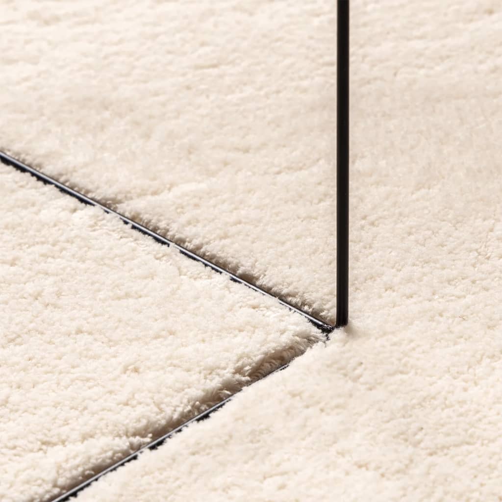 Carpet HUARTE Low Pile Soft and Washable Beige 80x250 cm