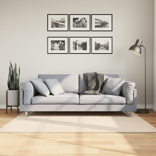 Carpet HUARTE Low Pile Soft and Washable Beige 120x170 cm